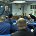 USS Shiloh Sailors Briefed on Mass Deck