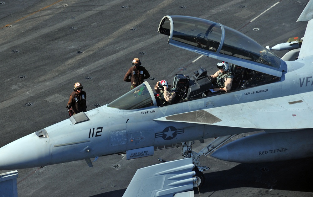 F/A-18F Super Hornet Aboard the USS Enterprise