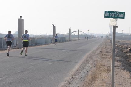 Shadow run in Iraq for Austin 10k Capitol Run