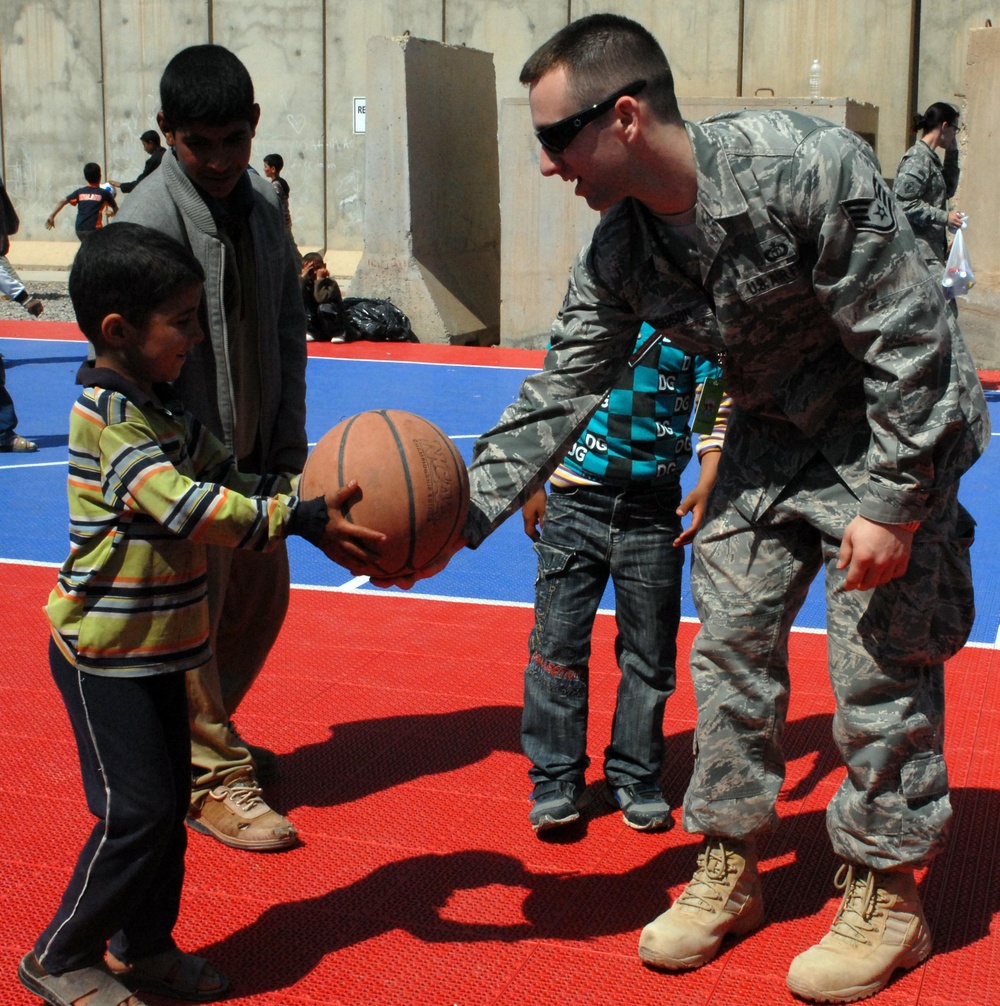 Iraqi kids enjoy day of fun on JBB