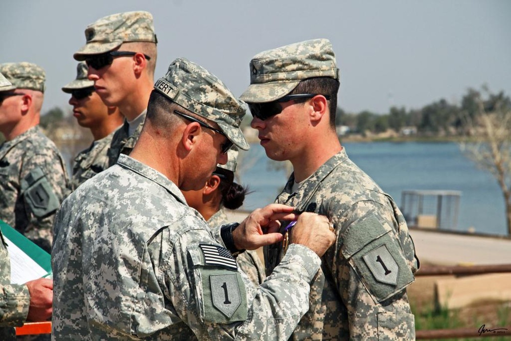 ‘Dagger’ Brigade Soldiers receive Combat Badges, Purple Heart