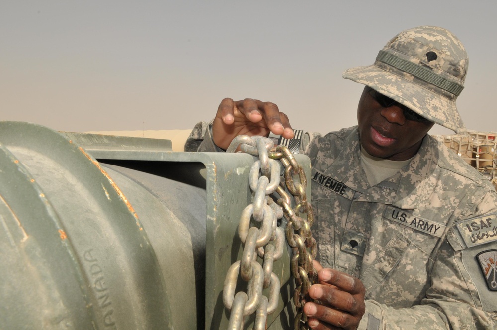 Inspeciting cargo at the SSA