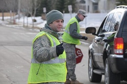 Guardsmen Begin Flood Duty in Fargo