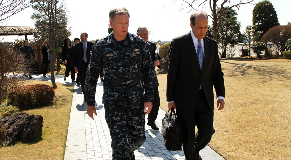 Ambassator Roos met with Adm. Patrick M. Walsh, Commander, Joint Support Force