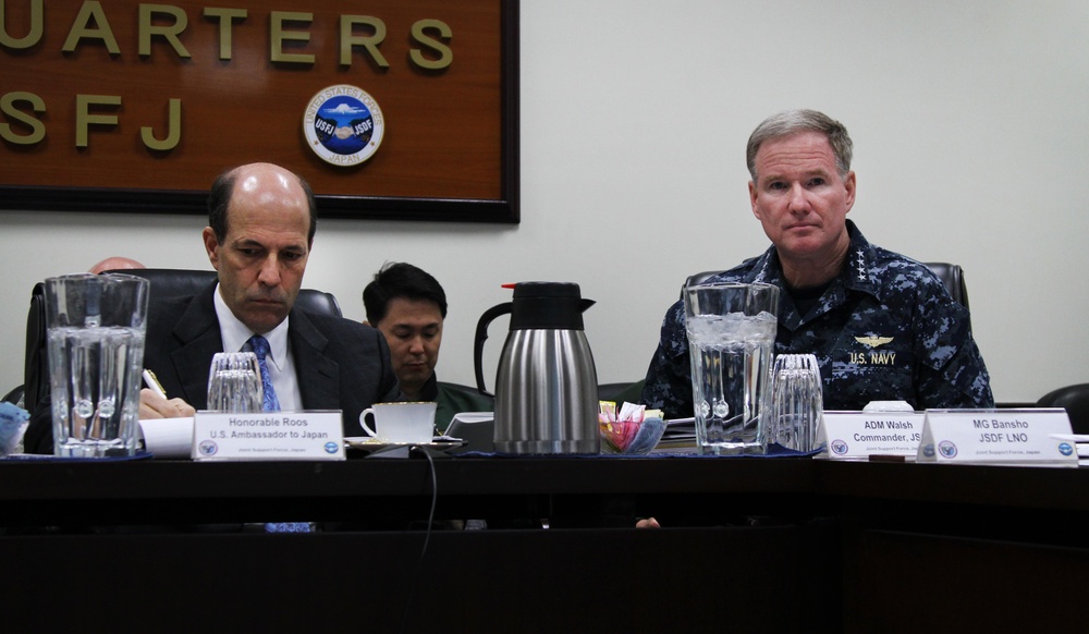 Ambassator Roos met with Adm. Patrick M. Walsh