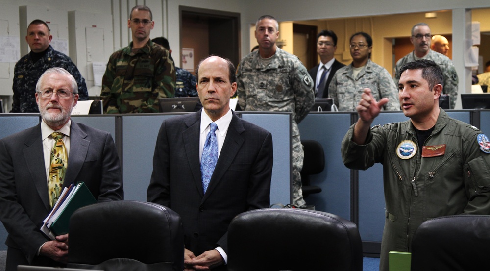 Ambassator Roos met with Adm. Patrick M. Walsh