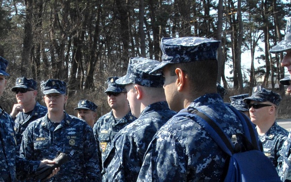 Misawa Chiefs and First Classes Help with Tsunami Recovery