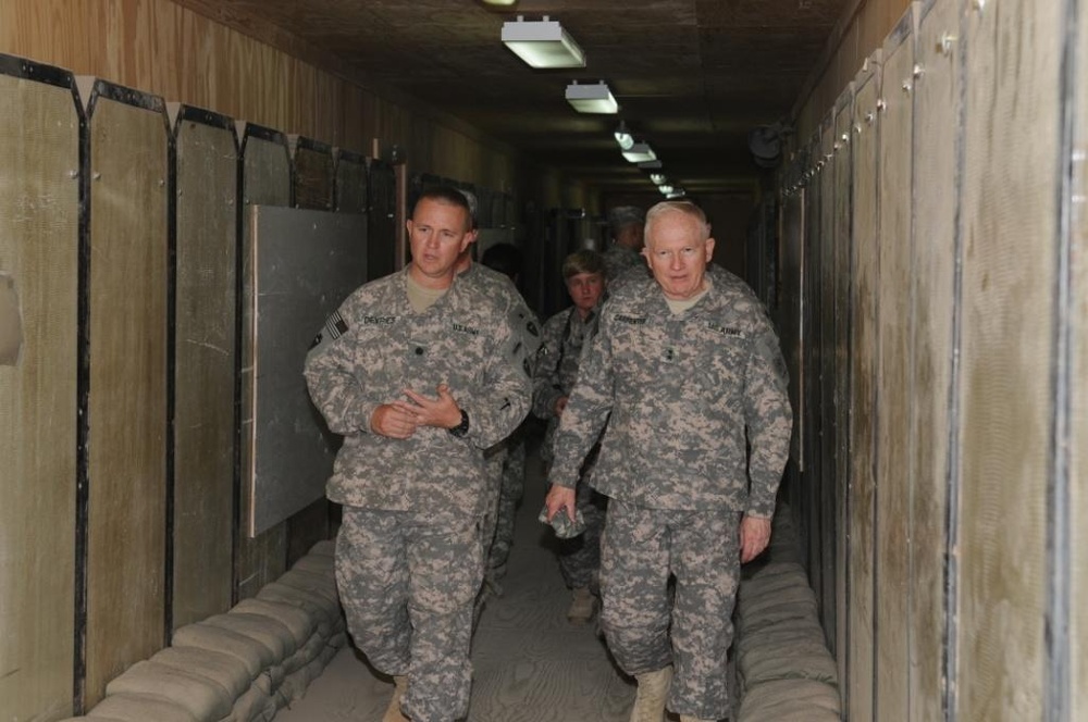 Acting National Guard Director Maj. Gen. Raymond W. Carpenter visits USD-S in Basrah, Iraq