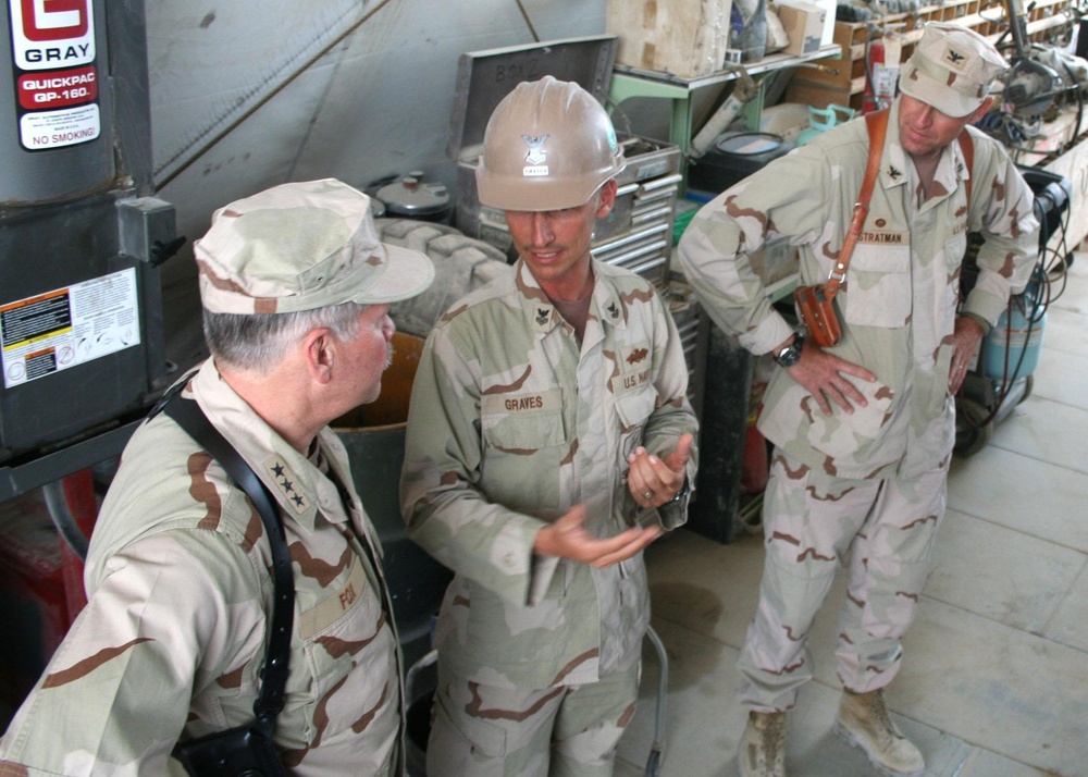 NAVCENT and NECC Commanders Visit Seabees in Afghanistan