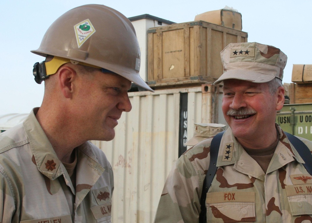 NAVCENT and NECC Commanders Visit Seabees in Afghanistan