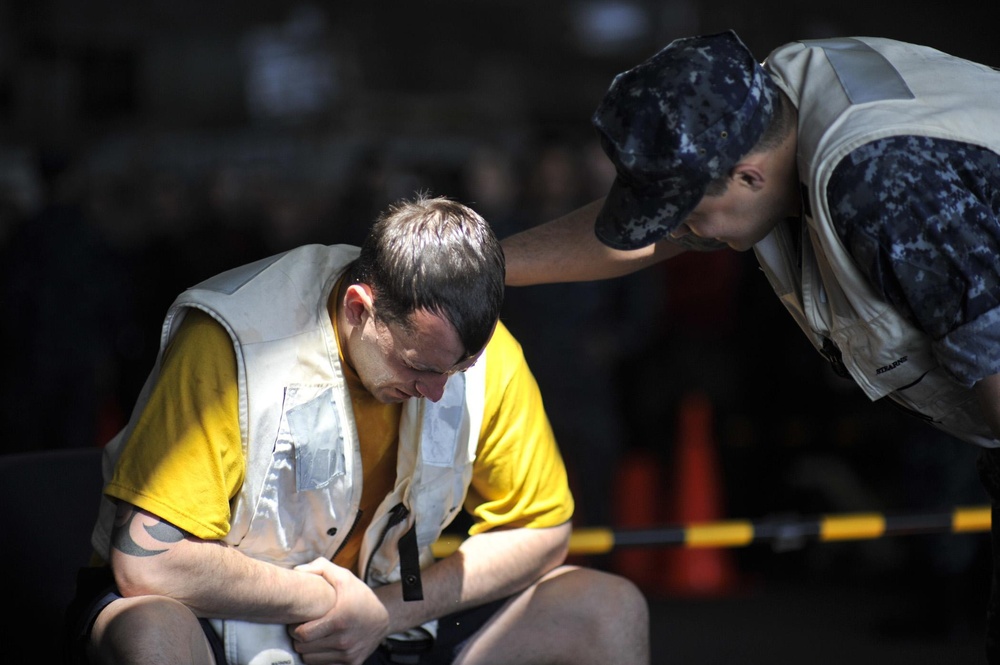 Basic Security Training Aboard the USS George Washington