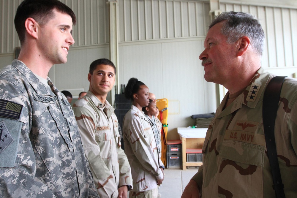 US Naval Forces Central Command commander visits Bastion hospital