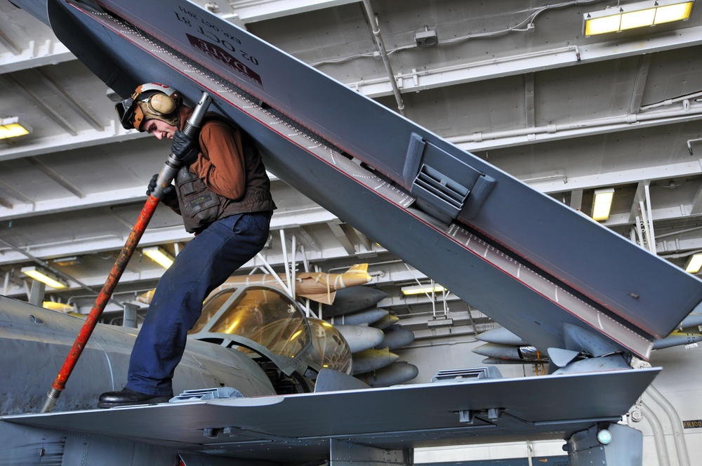 USS Ronald Reagan Action