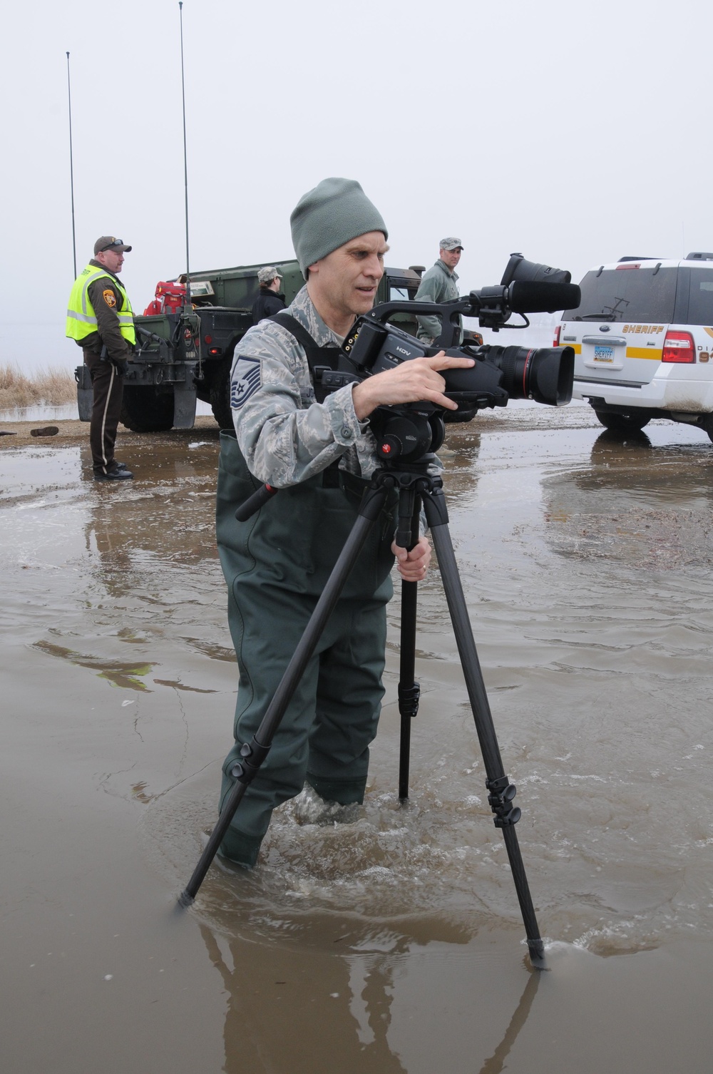 Joint Agency Red River captures flood evacuation