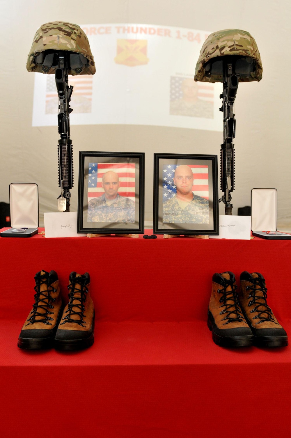 Thunder Soldiers honor two fallen comrades in Faryab