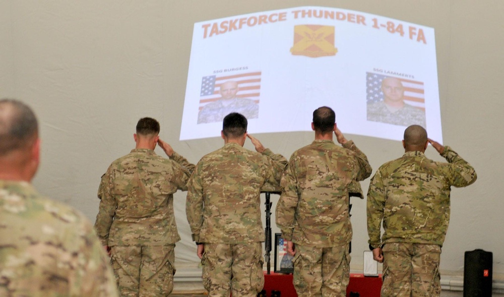 Thunder Soldiers honor two fallen comrades in Faryab