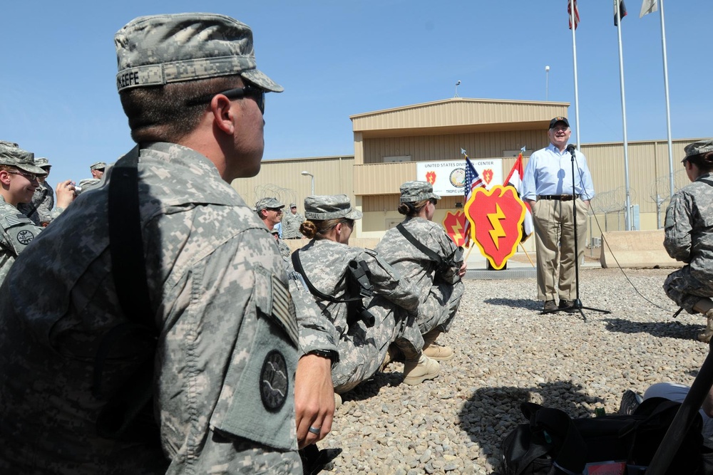 116th soldiers meet Secretary of Defense