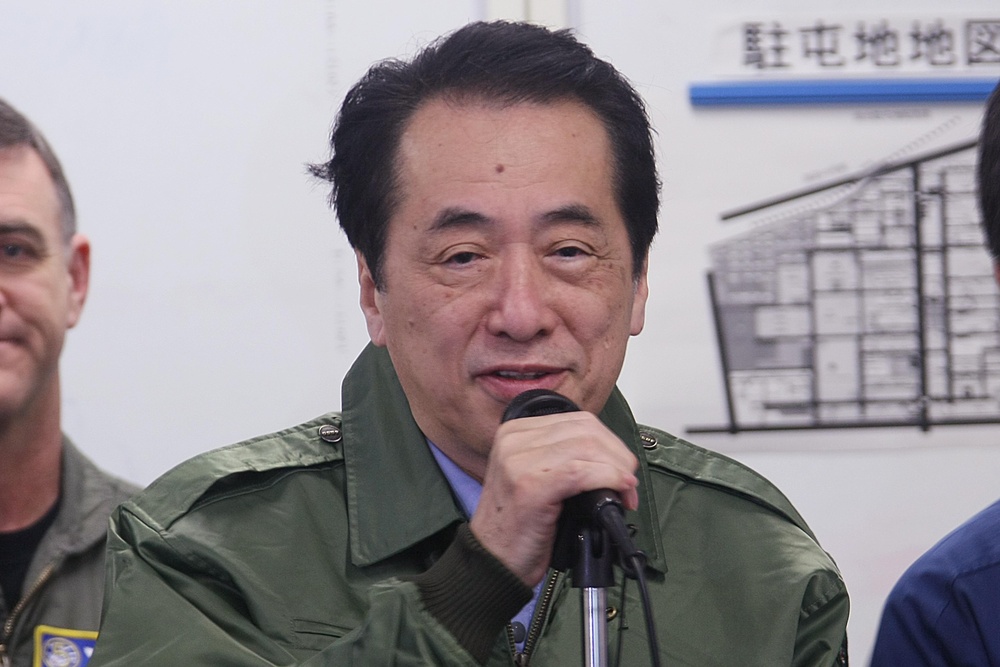 Prime Minister Naoto Kan visits JTF-TH