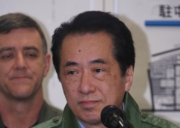 Prime Minister Naoto Kan visits JTF-TH