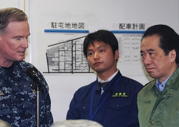 Prime Minister Naoto Kan visits JTF-TH
