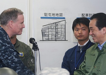 Prime Minister Naoto Kan visits JTF-TH