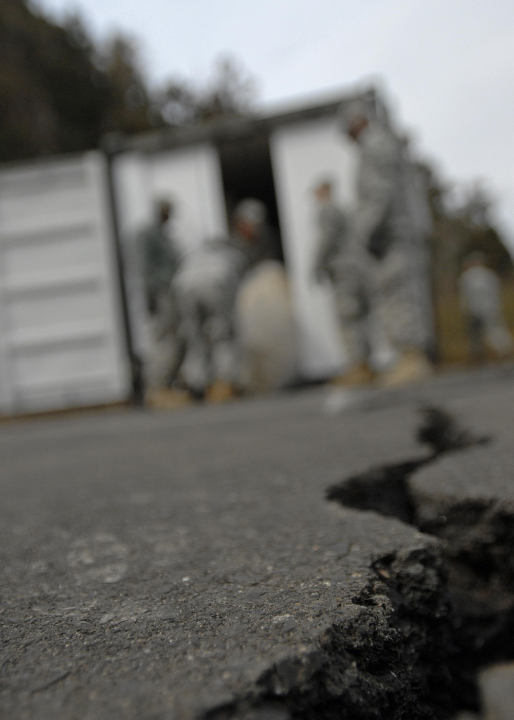 Washing it all away: soldiers, JSDF provide showers for tsunami victims