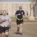 Staff Sgt. Dolin shows Bronco pride during Beat Coach Pete race
