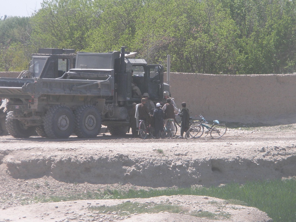 Seabees and Afghan Children