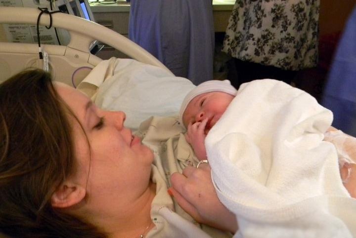 Bagram Airman meets his first born via the Internet