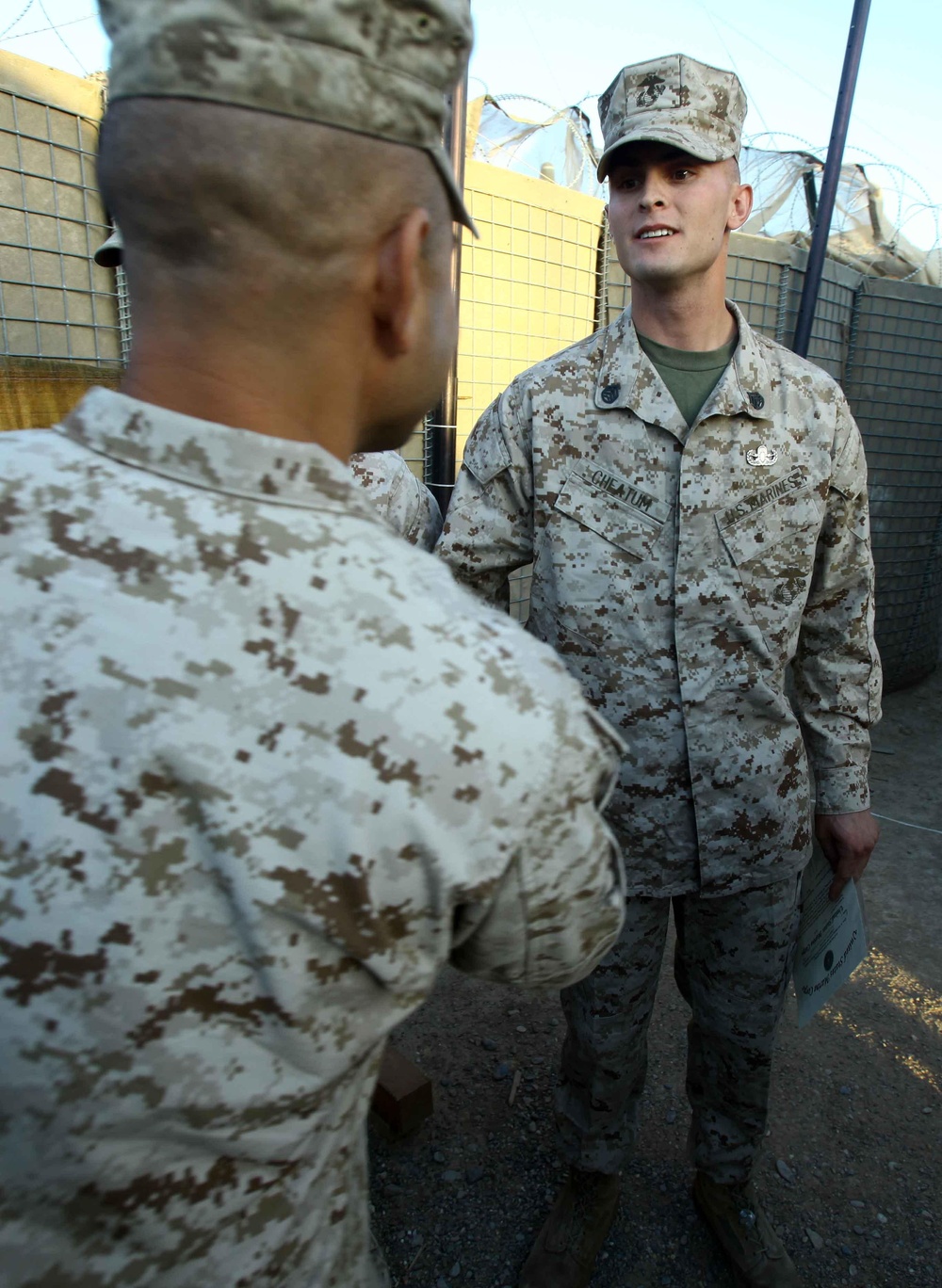 Florida Marine Makes History with Combat Promotion