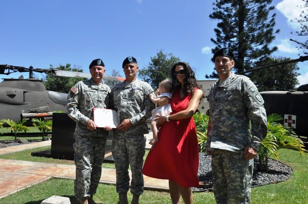 209th ASB Soldier awarded Purple Heart