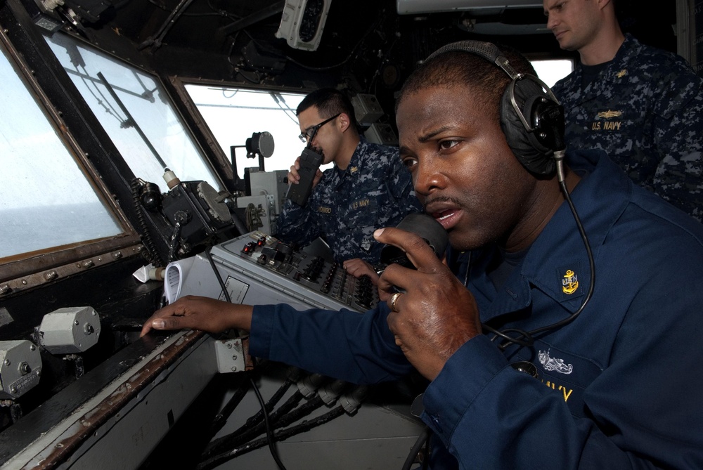 USS Whidbey Island Flight Deck Operations