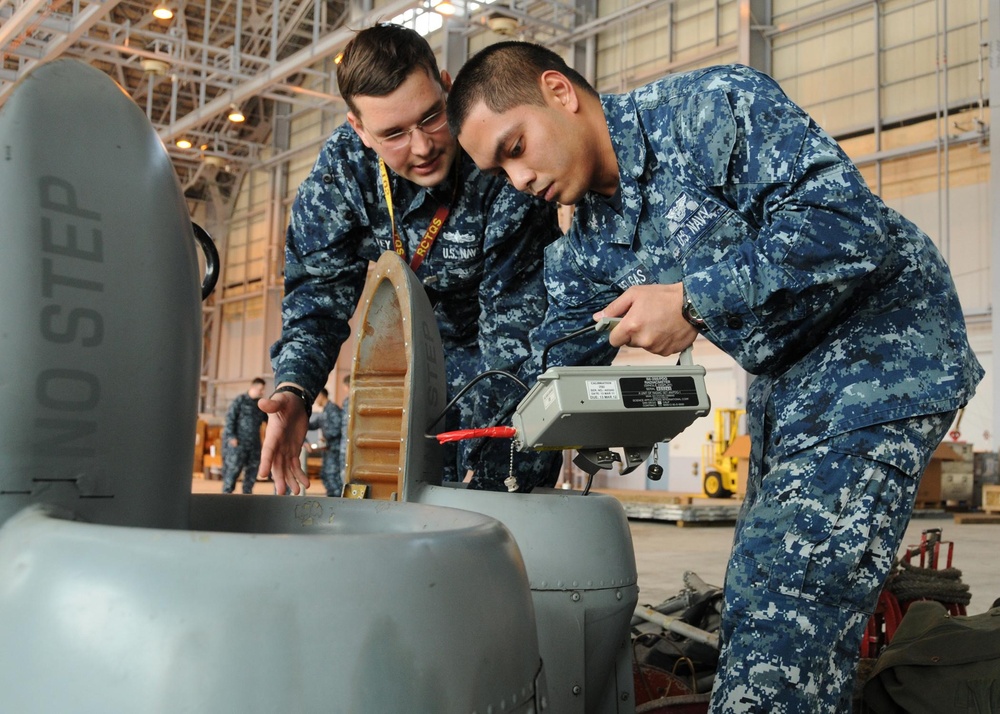 Radiological Controls Team Members Use Radiation Detection Equipment