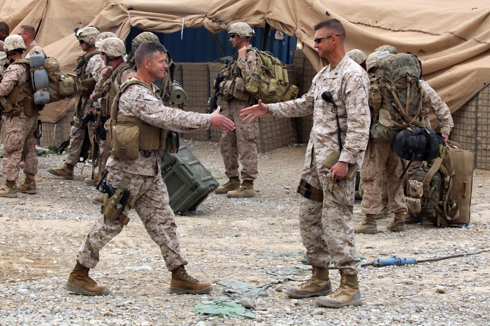 Sangin Marines’ first and last command visit