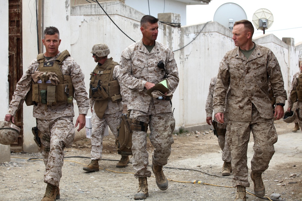 Sangin Marines’ first and last command visit