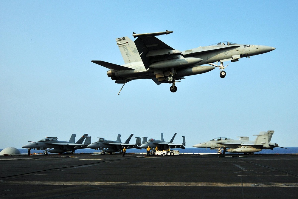 USS Ronald Reagan Action