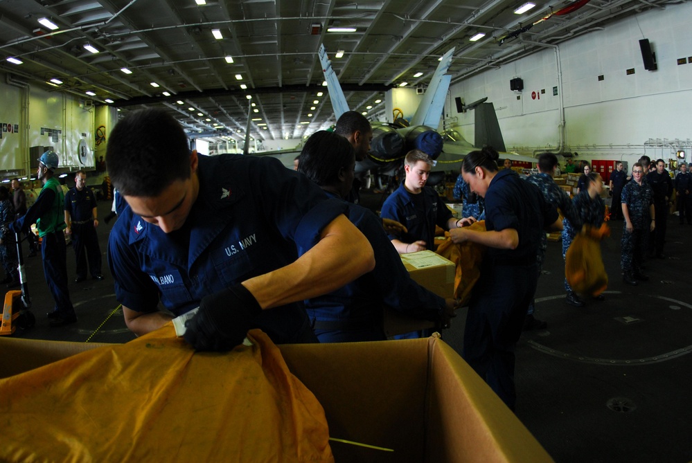 USS Ronald Reagan Action