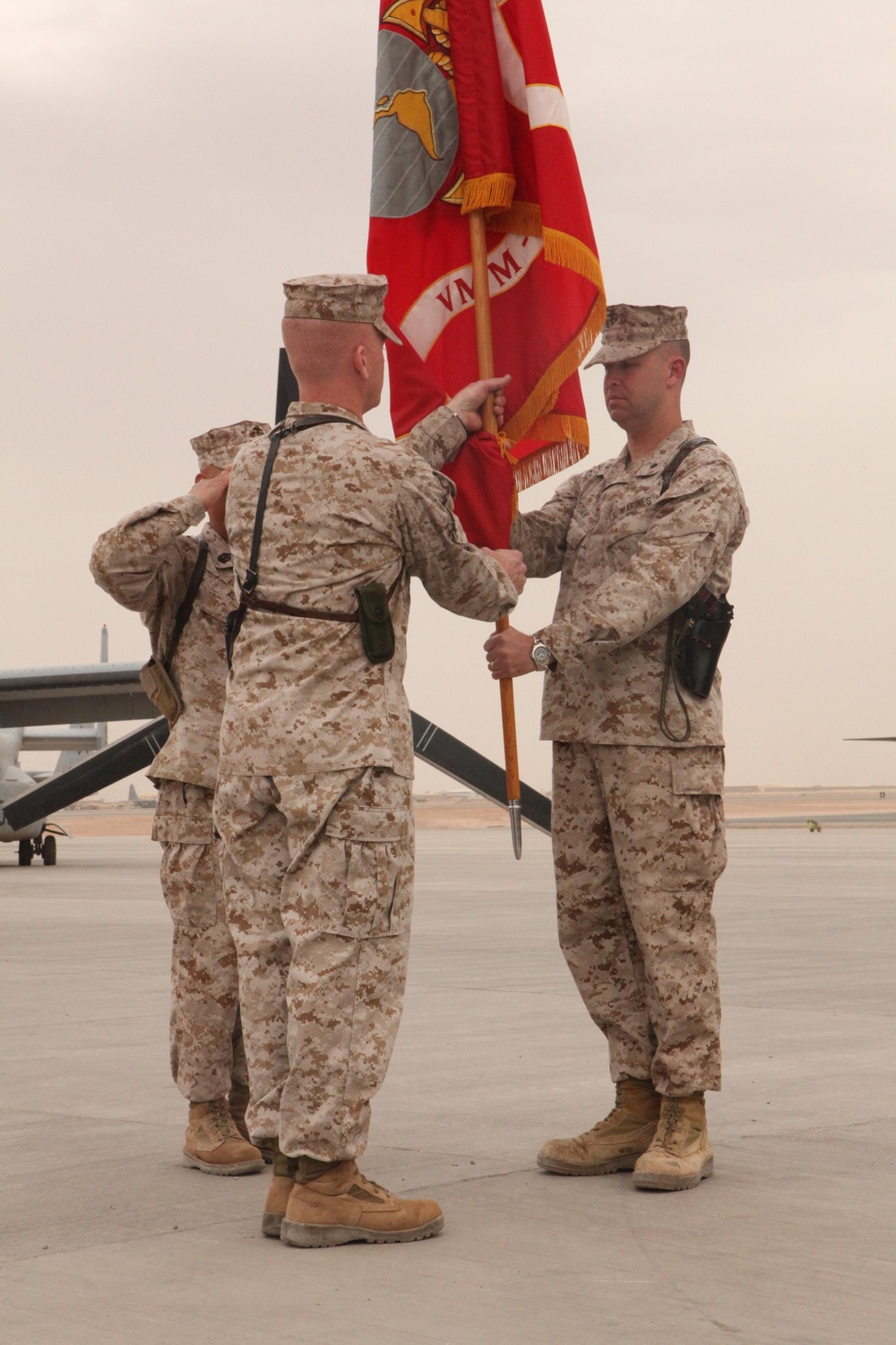Marine Corps Osprey Squadron Welcomes New Leader in Afghanistan