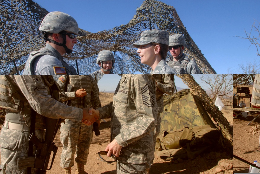 Arizona National Guard welcomes senior enlisted leader for border operations tour