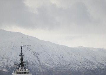 Bertholf moored in Kodiak