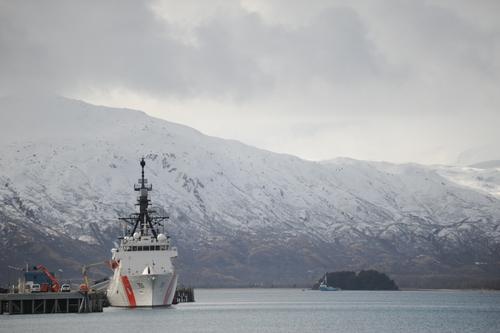 Bertholf moored in Kodiak