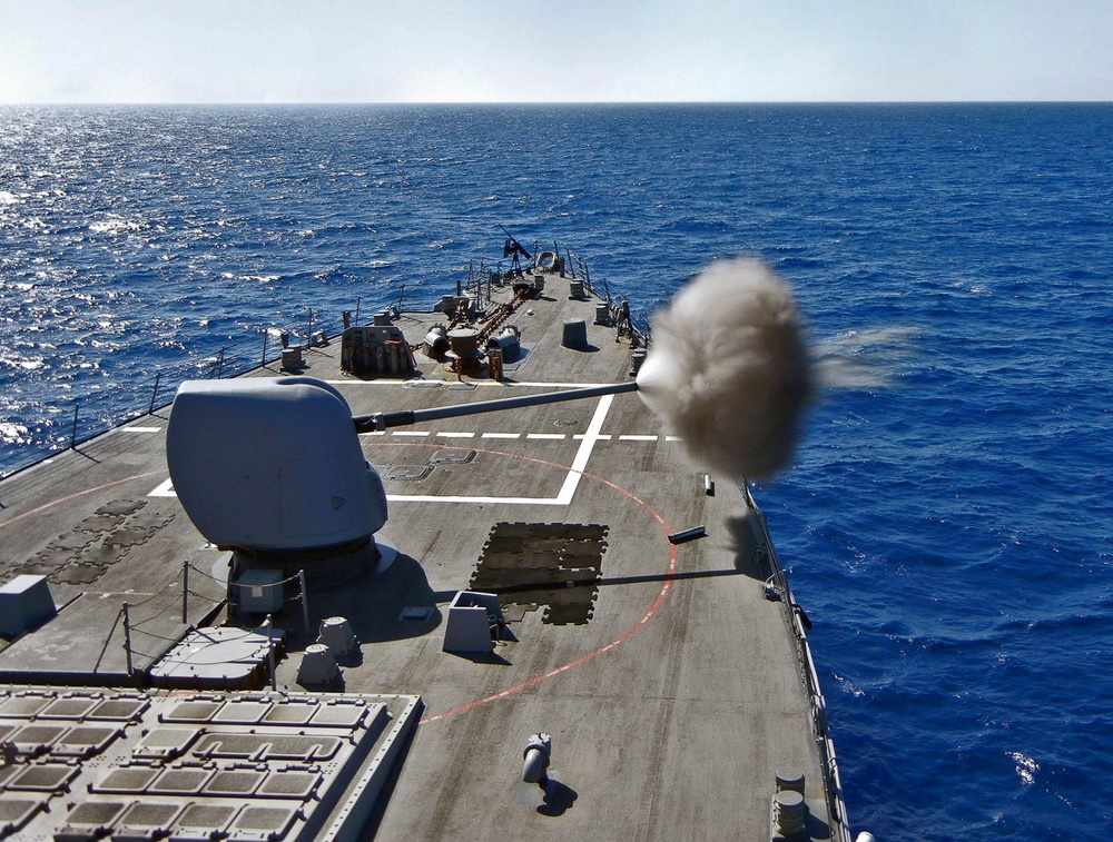 USS Barry Point Accuracy Check Fire Exercise