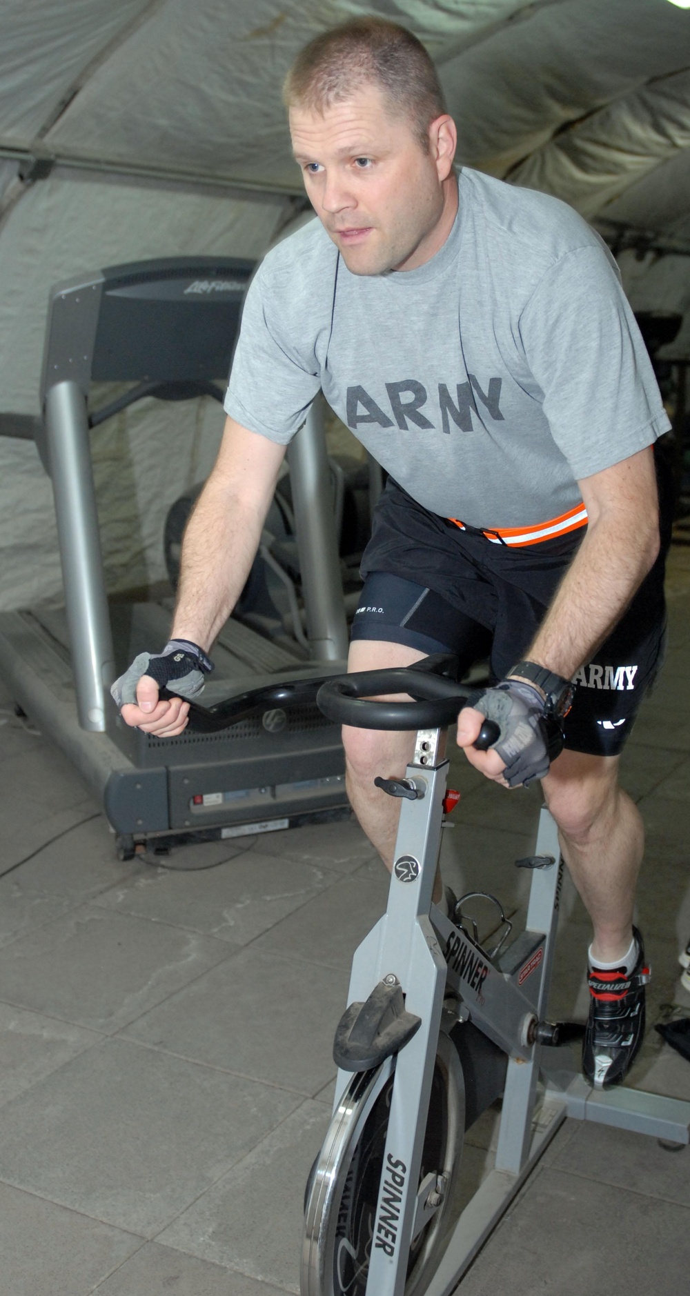 Soldier by day, cyclist by night