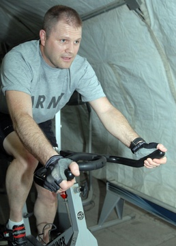 Soldier by day, cyclist by night