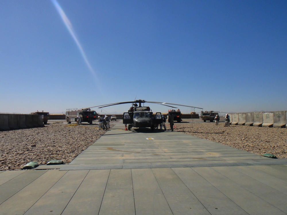 Airmen conduct vital training with Task Force Comanche