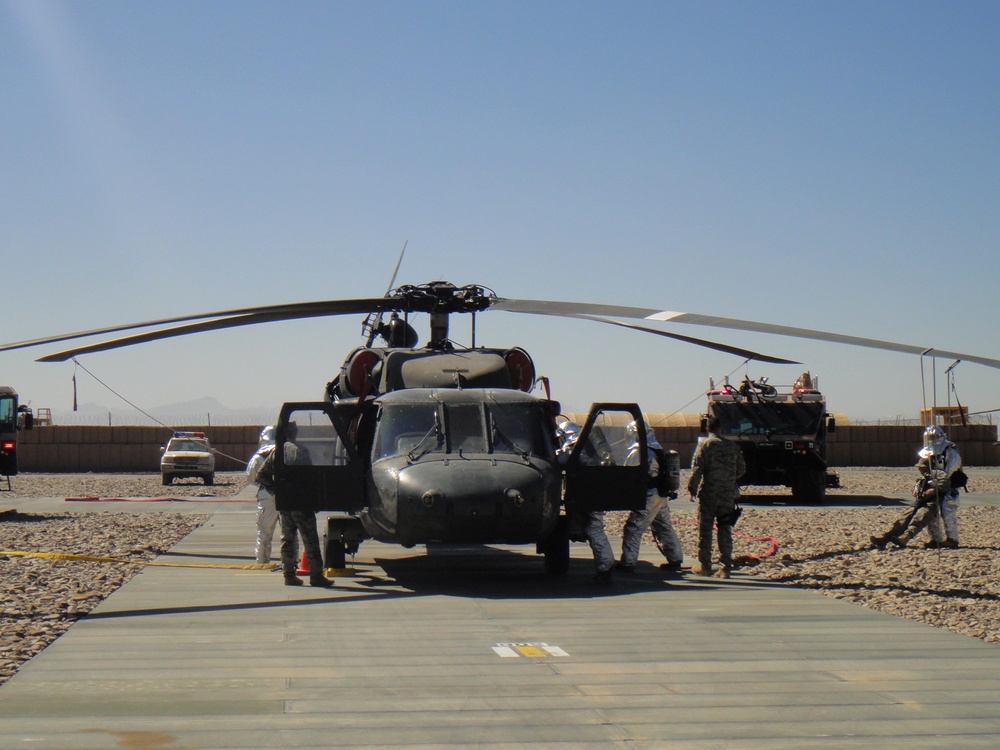 Airmen conduct vital training with Task Force Comanche