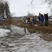 Governor and First Lady Visit Guardsmen Helping in Valley City