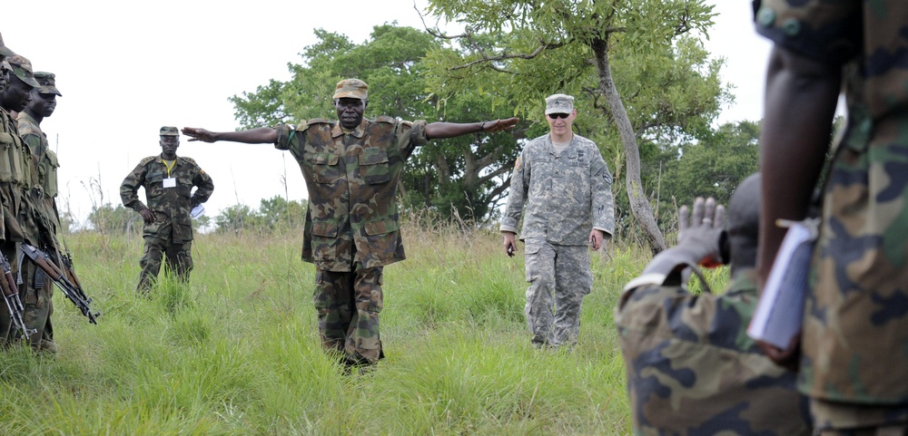 UPDF, Georgia NG soldiers carve DZs, understanding out of Ugandan bush during AD11