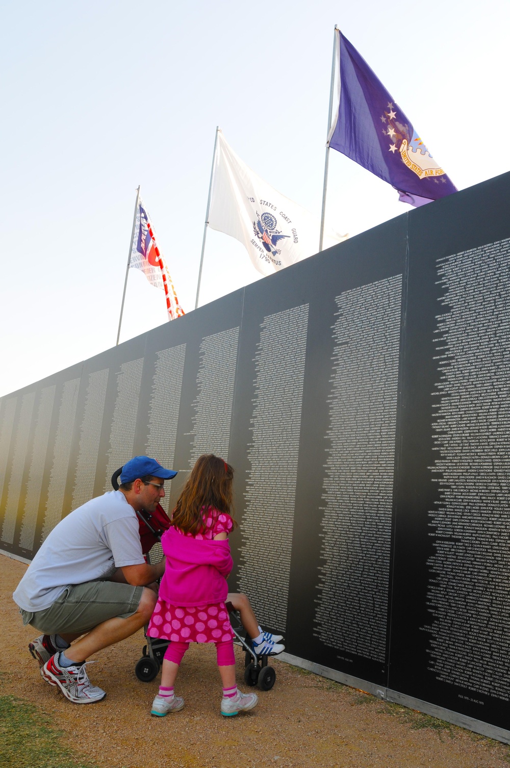 Vietnam War Memorial displayed at the American Heroes Air Show on Camp Mabry