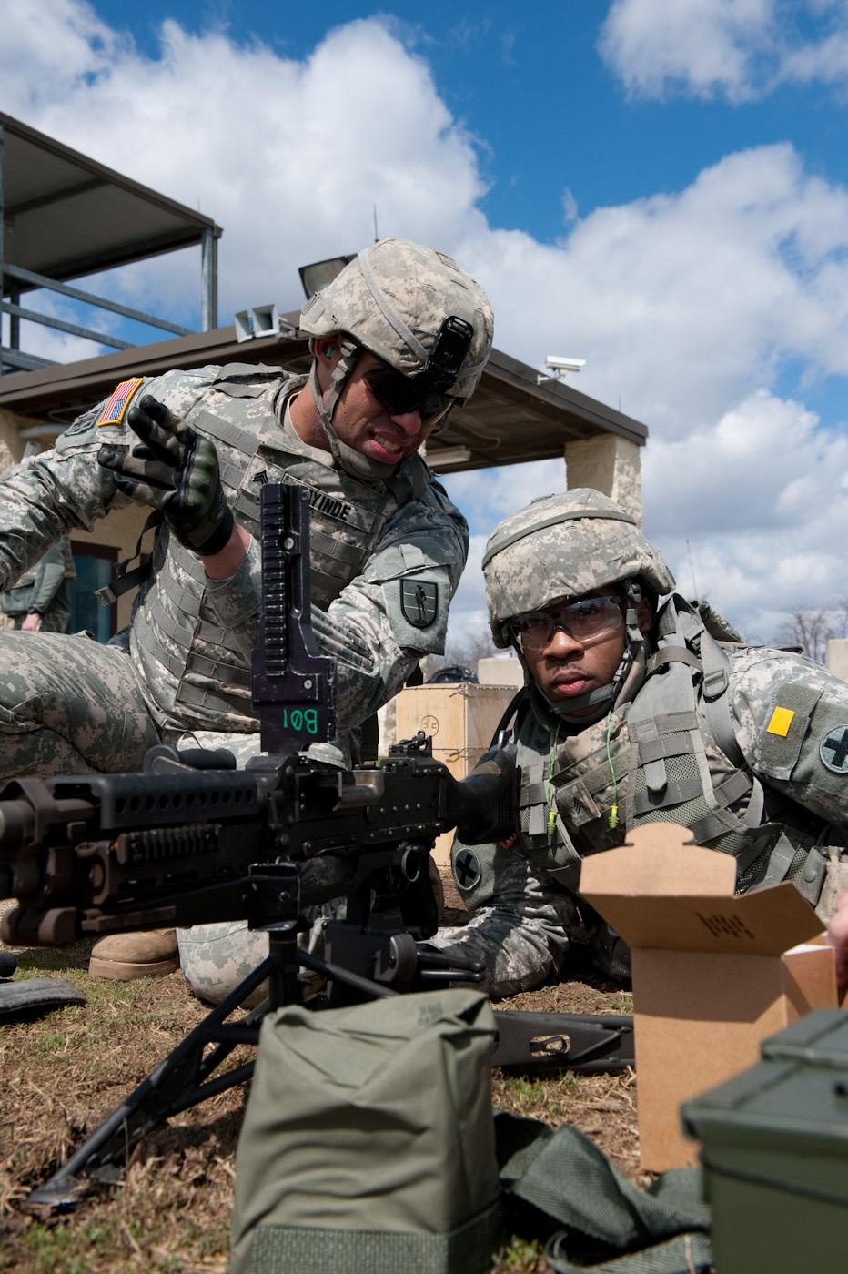 Soldiers take part in Infantry Transition Course